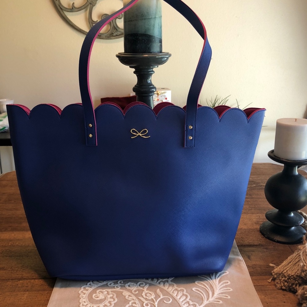 Royal blue tote